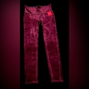 SPANX Velvet Wine Leggings